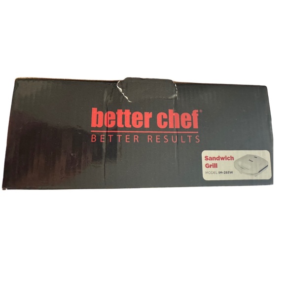 🔥 Better Chef Sandwich Grill – Model IM-285W - Non-Stick - Compact | NIB - Picture 4 of 5
